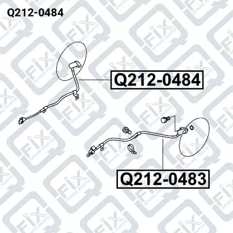 Датчик АБС задній правий Q2120484 Q-FIX