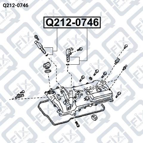 Клапан електромагнітний положення (фаз) распредвала, лівий Q2120746 Q-FIX