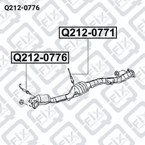 Лямбдазонд, датчик кисню до каталізатора Q2120776 Q-FIX