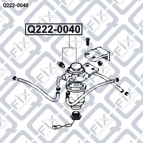 Кришка корпусу паливного фільтра Q2220040 Q-FIX