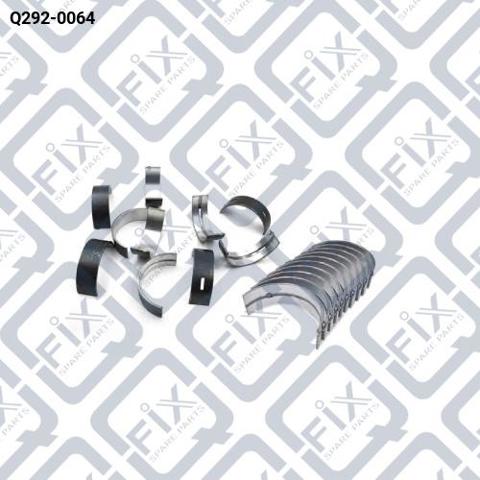Вкладиші коленвала, корінні, комплект, стандарт (STD) Q2920064 Q-FIX