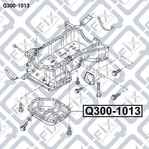Піддон масляний картера двигуна Q3001013 Q-FIX