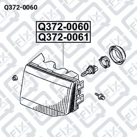 Фара правая Q3720060 Q-FIX