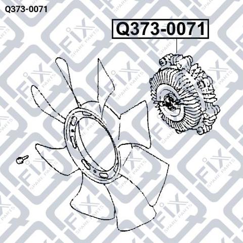 Вискомуфта, вязкостная муфта вентилятора охолодження Q3730071 Q-FIX