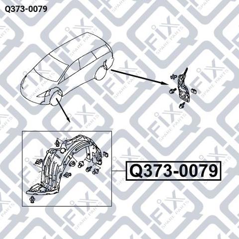 Подкрильнікі переднього крила, правий Q3730079 Q-FIX