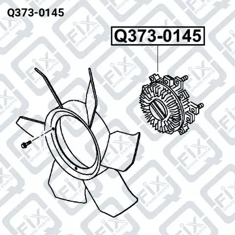 В'язкова муфта вентилятора Q3730145 Q-FIX