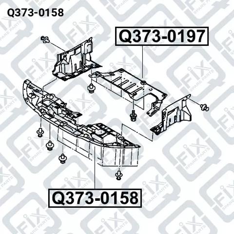 Захист бампера переднього Q3730158 Q-FIX