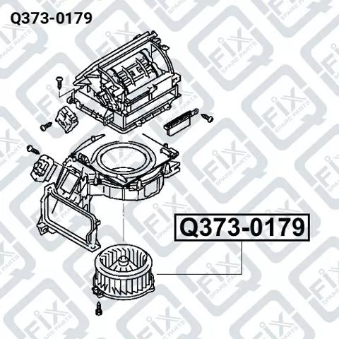 Двигун вентилятора пічки (обігрівача салону) Q3730179 Q-FIX