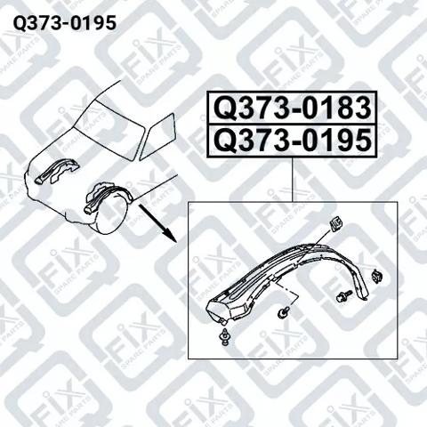Подкрильнікі переднього крила, правий Q3730195 Q-FIX