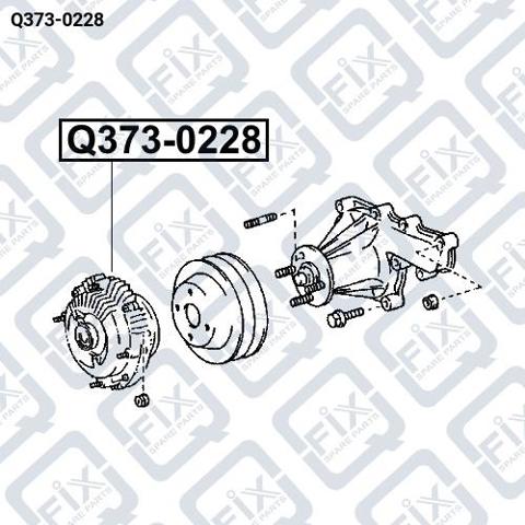 Муфта вязкостная системи охолодження Q3730228 Q-FIX