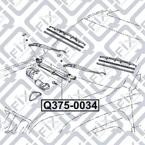 Трапеція щіток лобового скла Q3750034 Q-FIX