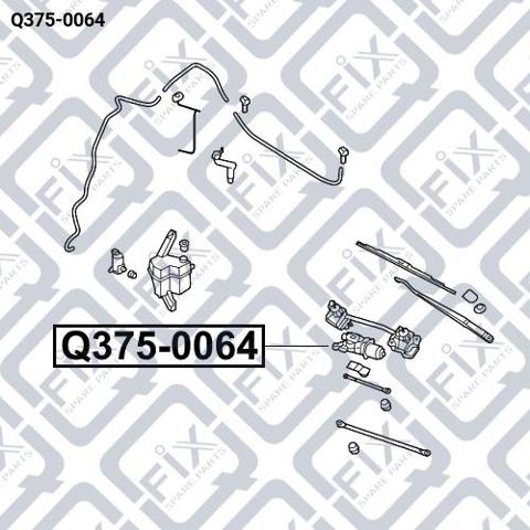 Насос-двигун омивача фар Q3750064 Q-FIX