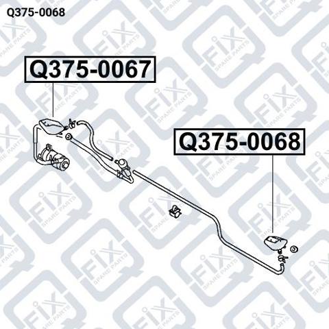 Сопло омивача фари передньої, лівої Q3750068 Q-FIX