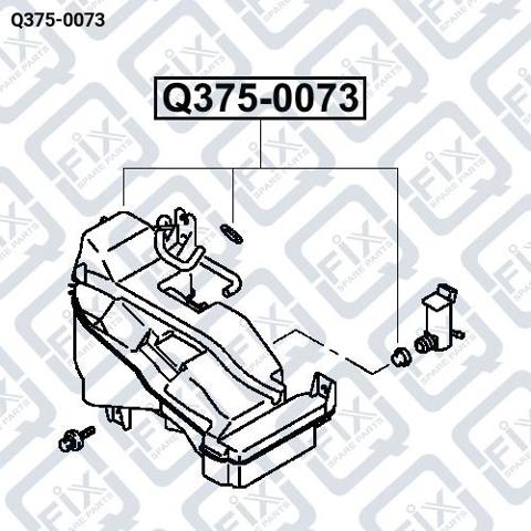 Бачок склоомивача Q3750073 Q-FIX
