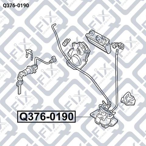 Замок багажника Q3760190 Q-FIX