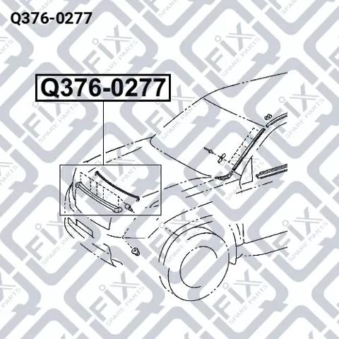 Накладка капота декоративна Q3760277 Q-FIX