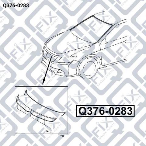 Накладка капота декоративна Q3760283 Q-FIX