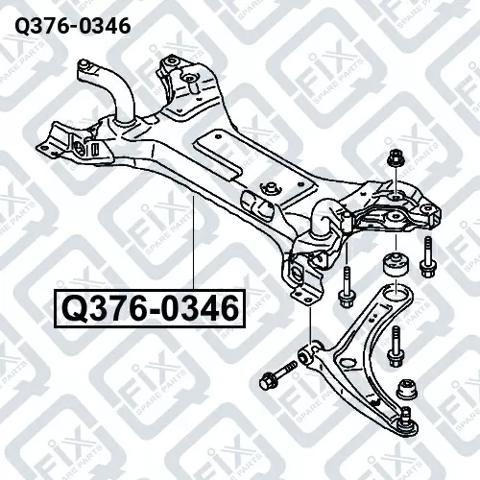 Підрамник передній Q3760346 Q-FIX