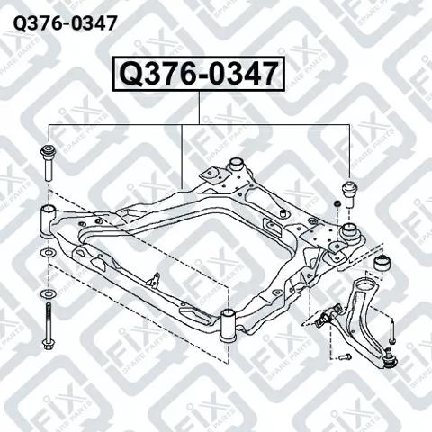 Підрамник передньої підвіски Q3760347 Q-FIX