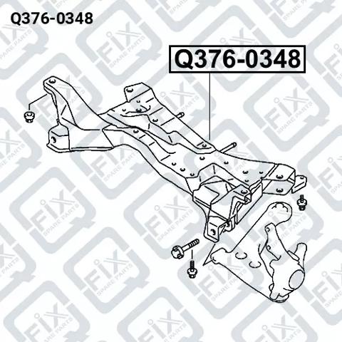 Балка передньої підвіски, підрамник Q3760348 Q-FIX