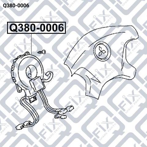 Шлейф Airbag Q3800006 Q-FIX