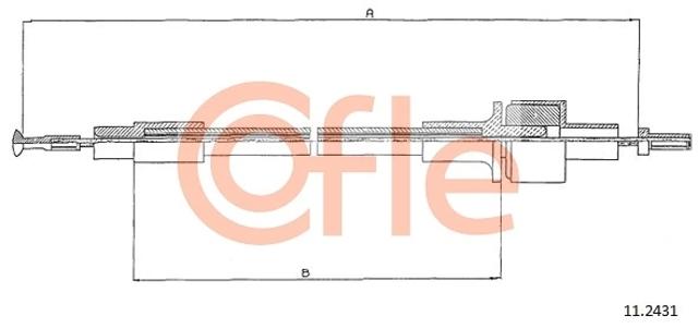 Трос зчеплення 112431 COFLE
