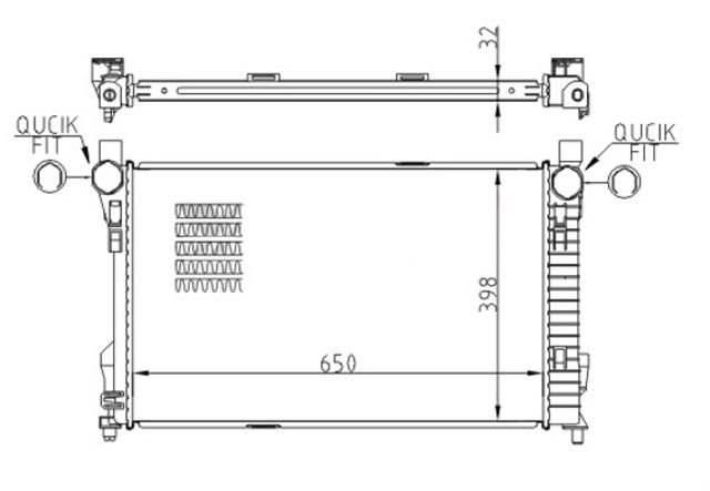 Радіатор 611556 HART