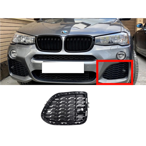 Решітка переднього бампера, ліва 51118056941 BMW