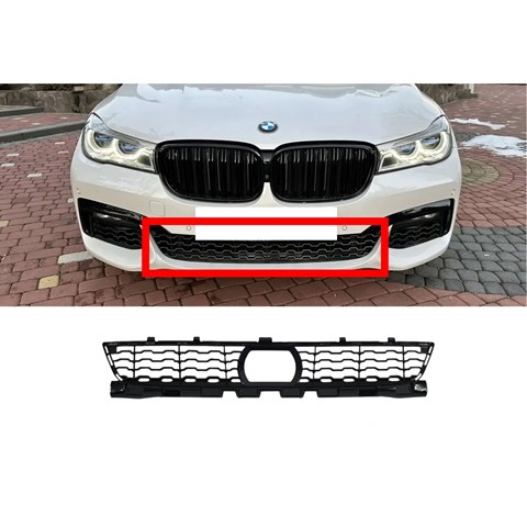 Решітка переднього бампера, центральна 51118075370 BMW