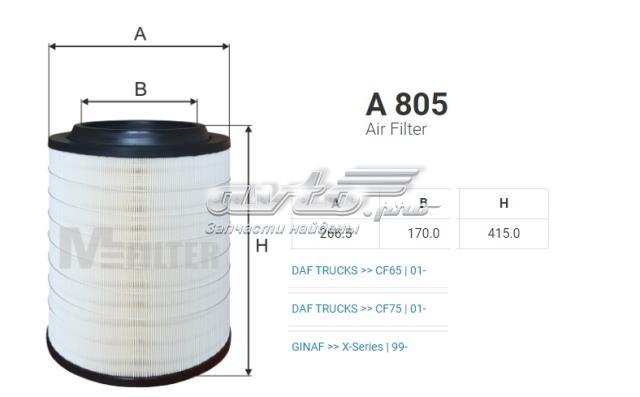 Елемент повітряного фільтра A805 MFILTER