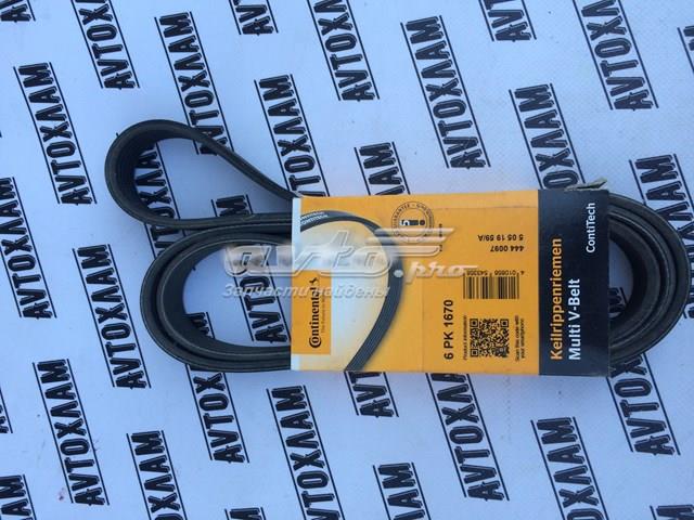 Привід допоміжних агрегатів 6PK1670 CONTINENTAL
