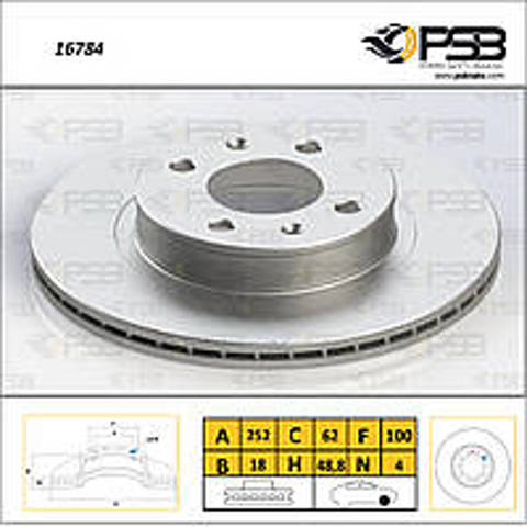 Гальмо дискове переднє Хендай Ай 10