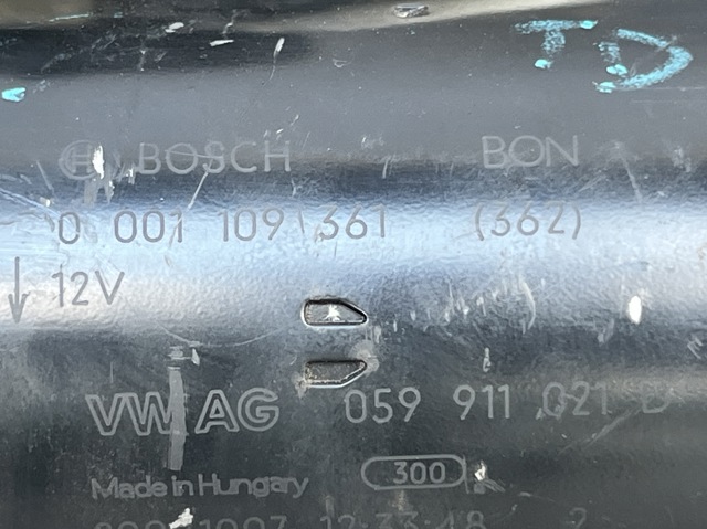 Стартер автомобільний 0001109361 BOSCH