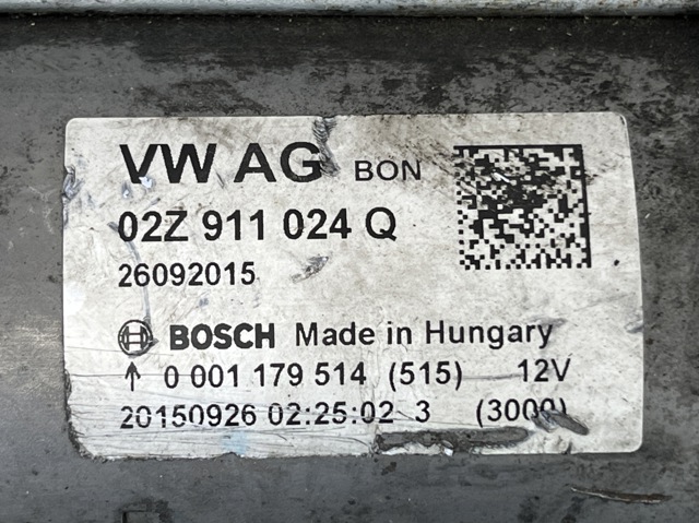 Стартер двигуна 02Z911024Q VAG