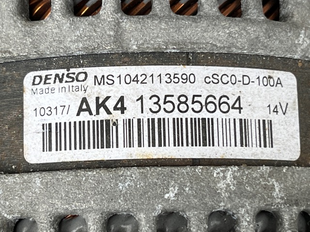 Генератор 13585664 OPEL