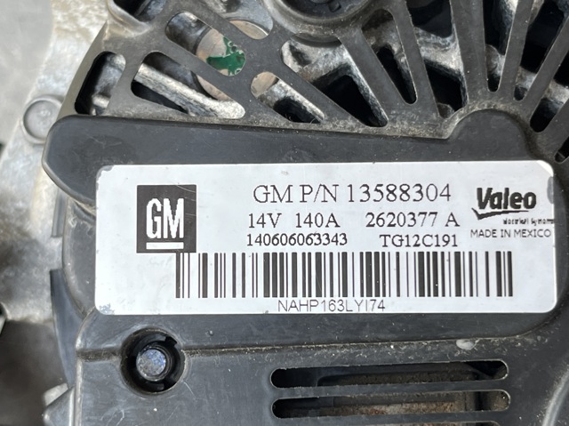 Генератор 13588304 OPEL