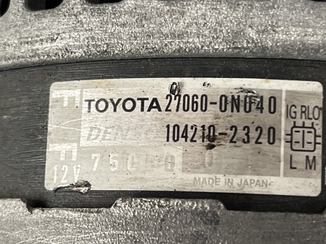 Авто генератор 270600N040 OPEL
