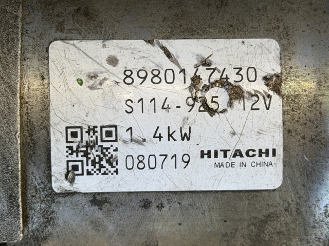 Стартер 8980147430 GM