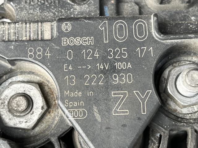 Генератор 93190139 OPEL