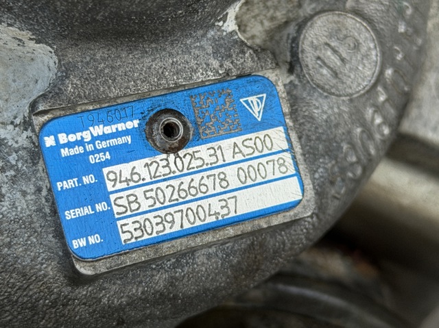Турбокомпресор 94612302531 PORSCHE