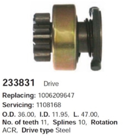 Редуктор стартера 2193 GHIBAUDI