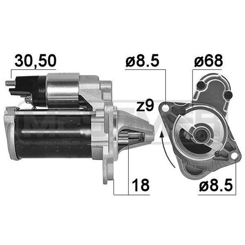 Стартер 220226A MESSMER