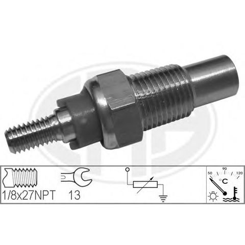 Покажчик температури охолоджуючої рідини 330101 ERA