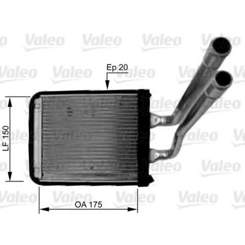 Радіатор обігрівача 812436 VALEO