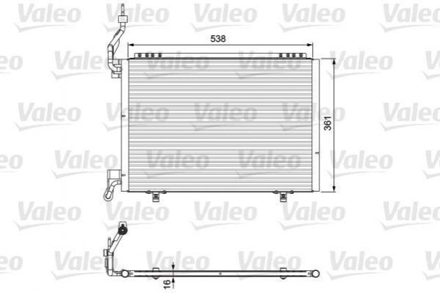 Конденсер 814075 VALEO