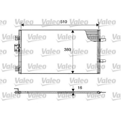 Конденсатор кондиціонера 817602 VALEO