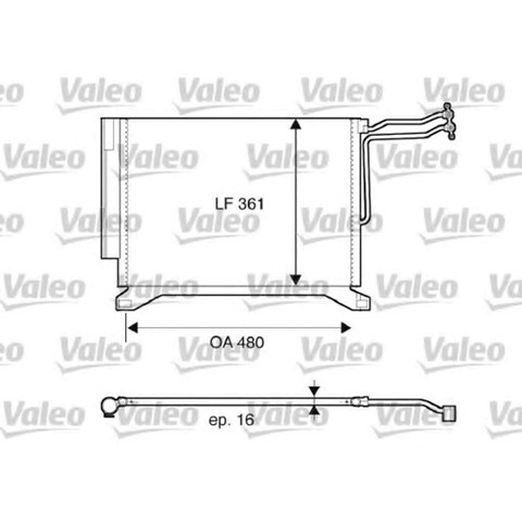 Конденсер 817837 VALEO