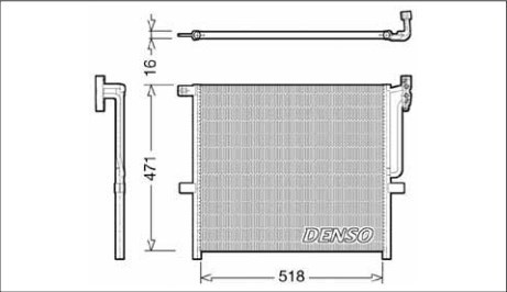 Конденсатор кондиціонера DCN05001 DENSO