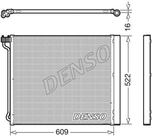 Трубопроводи і радіатор кондиціонера DCN05034 DENSO