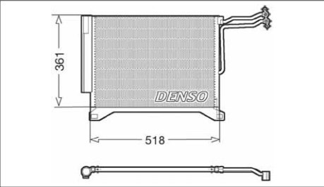 Трубопроводи і радіатор кондиціонера DCN05100 DENSO